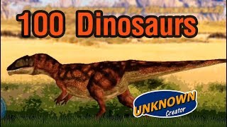 100 Dinosaurs  Size Comparison [upl. by Venn399]