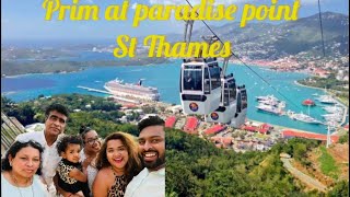 St Thomas one the Best restaurant top of the mountainprime at Paradise Point amp Skyride Tour 2021 [upl. by Nibas]