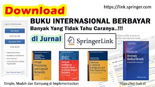 Bagaimana Download BUKU INTERNASIONAL BERBAYAR pada Jurnal LINK SPRINGER [upl. by Morel260]