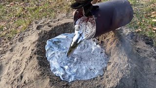 Enormous￼ Fire Ant Colony Casted With Molten Aluminum Anthill Art 9 [upl. by Einner]