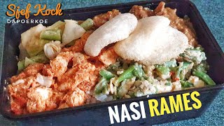 Hoe maak je Nasi Rames  Mini Rijsttafel  Bordje Nasi Rames  Indische Keuken [upl. by Faunie]