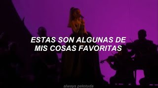 Ariana Grande   ImagineMy Favorite Things 7 rings GRAMMYS 2020  Traducción al español [upl. by Nylecsoj]