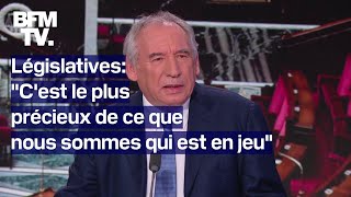 Législatives linterview de François Bayrou en intégralité [upl. by Dde]