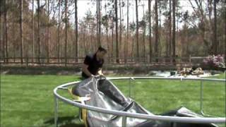 How to Assemble Round Trampoline [upl. by Pernas]