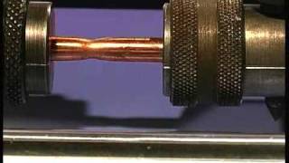 Tensile test on work hardened copper necking effect [upl. by Pages753]