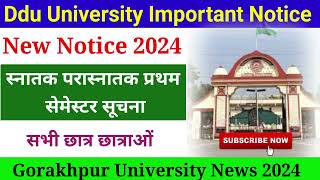 Ddu University Important Notice 2024  Ddu Exam News Today Ddu University News 2024 [upl. by Stew]