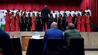 🎵ELANGENI TVET COLLEGE CHOIR🎼  ✨SANCTUS✨  🎶COSACSA 2024🎶  CONDUCTED BY MR HS MBONAMBI👌 [upl. by Libove]