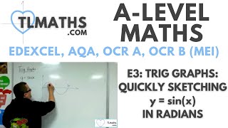 ALevel Maths E311 Trig Graphs Quickly Sketching y  sinx in radians [upl. by Anenahs803]