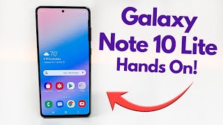 Samsung Galaxy Note 10 Lite  Hands On amp First Impressions [upl. by Ahserb]