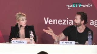 Guy Pearce on Mildred Pierce Venice Film Festival [upl. by Adnauqahs]