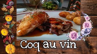 Coq au vin quick and easy recipe  slow cooker  ASMR [upl. by Gaudet970]