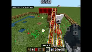 Cute sheep redstone rollercoaster  Minecraft Pocket Edition 121 [upl. by Aiasi]