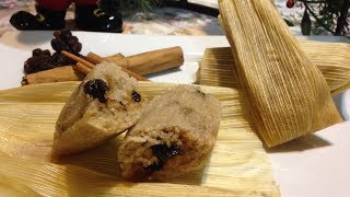 TAMALES DE CANELA Y PASAS RECETA DELICIOSA [upl. by Fellows]