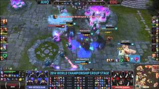 EDG vs AHQ Amazing Comeback Teamfight [upl. by Fawn321]