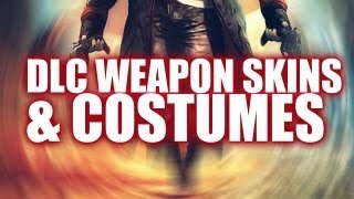 DmC Devil May Cry  Pre Order Weapon Skins and Unlockable Costumes [upl. by Arahsak]