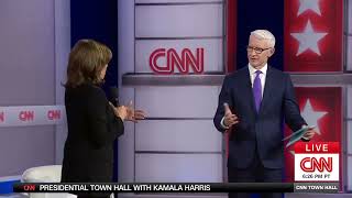 Anderson Cooper grills Kamala Harris on illegal immigration [upl. by Derian]