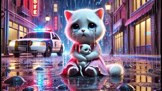 Sad ai cat sotry sad cat kitty story poor aicat kitten catstory 4k [upl. by Malek460]