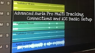 Advanced Auria Pro Multi Tracking  iOS Connections and Basic Setup [upl. by Aimal]