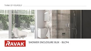 RAVAK installation instructions  Blix BLCP4 shower enclosure [upl. by Teryl]