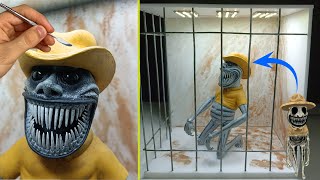 Diorama of Realistic ZoonomalyZooKeeper in the Prison  Polymer clay [upl. by Snodgrass437]