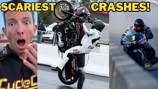 SCARY Drag Bike Crashes Mishaps amp Explosions 😮 [upl. by Juliano284]