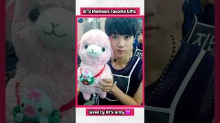 BTS Members Favorite Gifts 🎁  bts kpopfactmedia btsarmy bts jungkook [upl. by Ahcire490]