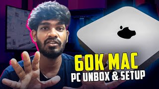 M2 Mac Mini UNBOXING and SETUP  Budget pc build 2024 tamil [upl. by Chenee]