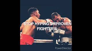 Stop HYPING up unproven fighters boxing [upl. by Aerdnat]