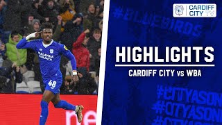 HIGHLIGHTS  CARDIFF CITY vs WBA [upl. by Asiar]