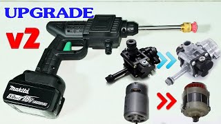 v2 Powerful  Upgrade Cordless Pressure Washer Gun 5  Brusless motor Full Metal gear [upl. by Rusel]