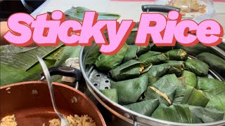 How to make Sticky Rice from meat leftover [upl. by Arathorn41]