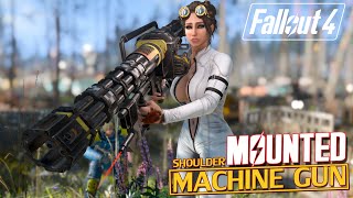 Fallout 4  SHOULDER MOUNTED MACHINE GUN  Rat Runners Arsenal All Uniques Locations Xbox OnePC [upl. by Enohsal]