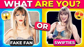 🤷‍♀️Which Taylor Swift Fan are you 🎶📝Swiftie Test🎸Music Quiz [upl. by Aleydis]