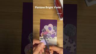 Pantone Bright Violet pantonechallenge lesserafim journaling scrapbooking 1분다꾸 paperasmr [upl. by Pacificia]