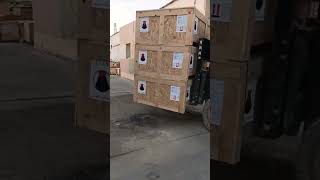 forklift talent Forklift Talent skills container  offloading [upl. by Corliss]