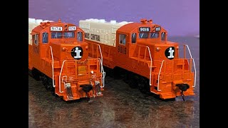 Detailing a Walthers Mainline GP9 Illinois Central locomotive [upl. by Edaj]