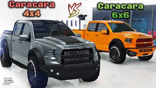 Caracara 4X4 VS Caracara 6x6 Car BATTLE  Comparison  GTA Online  SALE [upl. by Sirrep]