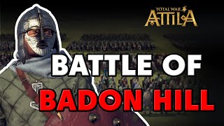 Total War Battle Battle of Badon Hill  RomanoBritish vs AngloSaxons  Cinematic Battle [upl. by Wickham]