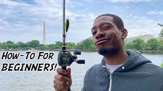 HOW TO Cast a Baitcasting Reel for BEGINNERS ft Reggie  1R1R LIVE [upl. by Netsyrc]