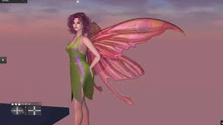 Fancy Fairy Titania Wings Iridescence Test 2 in Second Life™ [upl. by Mcallister]