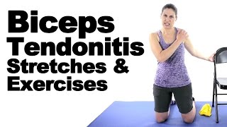 Biceps Tendonitis Stretches amp Exercises  Ask Doctor Jo [upl. by Ashman427]