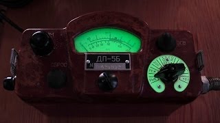 rentgenoradiometr DP5B  drugi test  Soviet military Geiger counter DP5B  2nd test [upl. by Aimek]