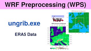 WRF preprocessing WPS ungrib ERA5 data [upl. by Eico568]