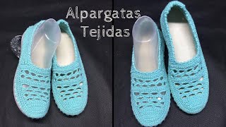 😃 Alpargatas tejidas en Crochet ➡️ Explicadas PASO A PASO fáciles de realizar [upl. by Beckie]