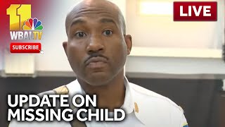 LIVE Baltimore County police provide update on a critically missing nonverbal 6yearold in Dun… [upl. by Asilef]