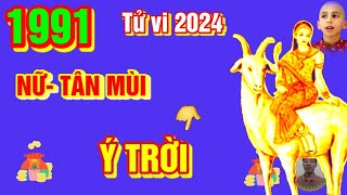 🔴 TỬ VI 2024 Tử Vi Tuổi TÂN MÙI 1991 Nữ Mạng năm 2024 Cực may Cực đỏ Trời CHO LỘC LỚN GIÀU TO [upl. by Salakcin189]