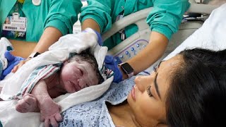 THE BIRTH OF OUR BABY GIRL  official labor and delivery first time labor [upl. by Nuawd]