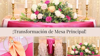 ¡Transformación de la Mesa Principal de Bodas [upl. by Christyna]