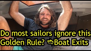 Emergency exits and the danger of dinghies on the foredeck [upl. by Iinden293]