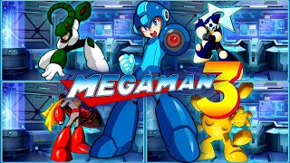 Mega Man 3  All Bosses  Todos Los Jefes [upl. by Enilorak582]